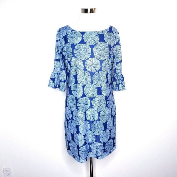 PALM BEACH Blue Sand Dollar UV 50 Shift Dress - Picture 5 of 11